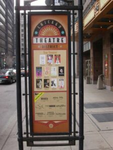 Theatre district bulletin board Theatre district bulletin board