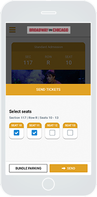 Season Ticket Holder Mobile Ticketing send tickets