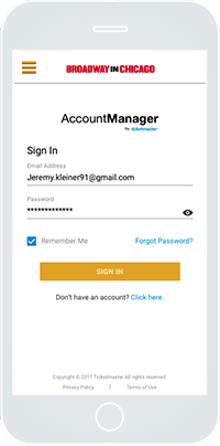 account manage sign in iphone