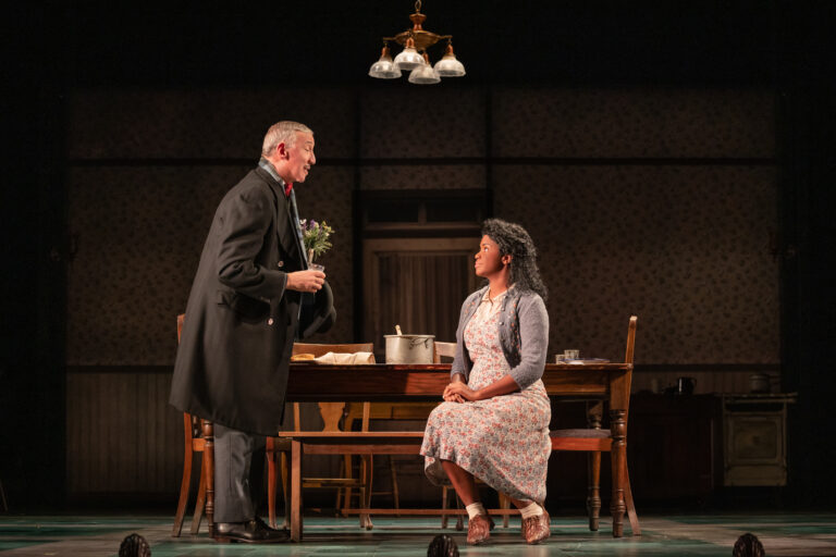 Jay Russell and Sharaé Moultrie in the GIRL FROM THE NORTH COUNTRY at Broadway in Chicago Theatres