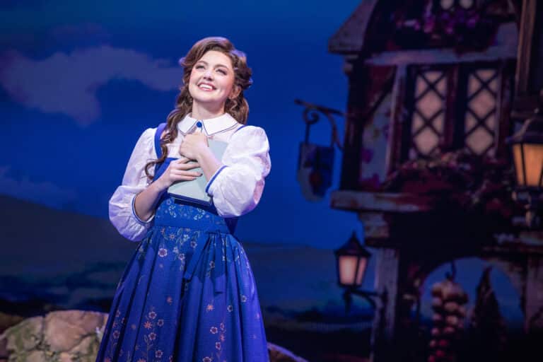Kyra Belle Johnson as Belle in Disney's Beauty and the Beast. Photo by Matthew Murphy. (c) Disney