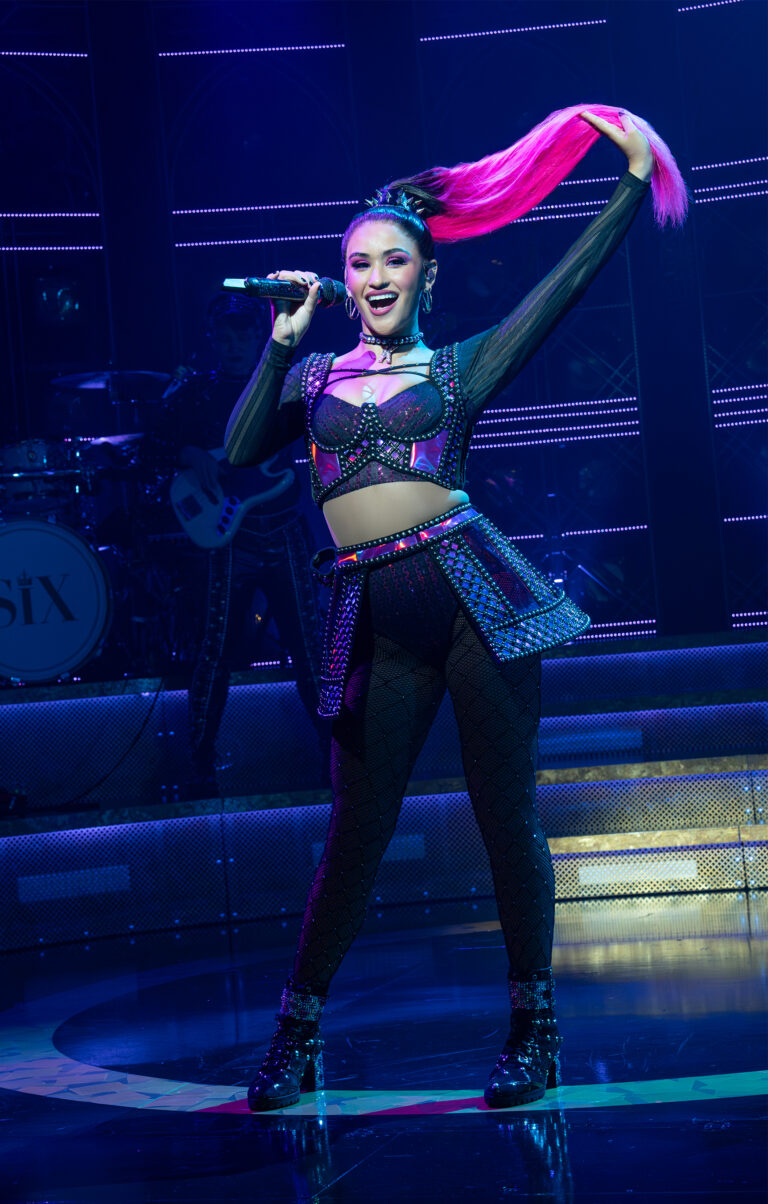 (7) Alizé Cruz as Katherine Howard in The North American Tour Boleyn Company of SIX