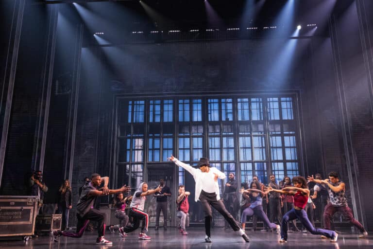 02. MJ_TOUR_0321_Jordan Markus as MJ and the First National Tour Cast of MJ. Photo Matthew Murphy