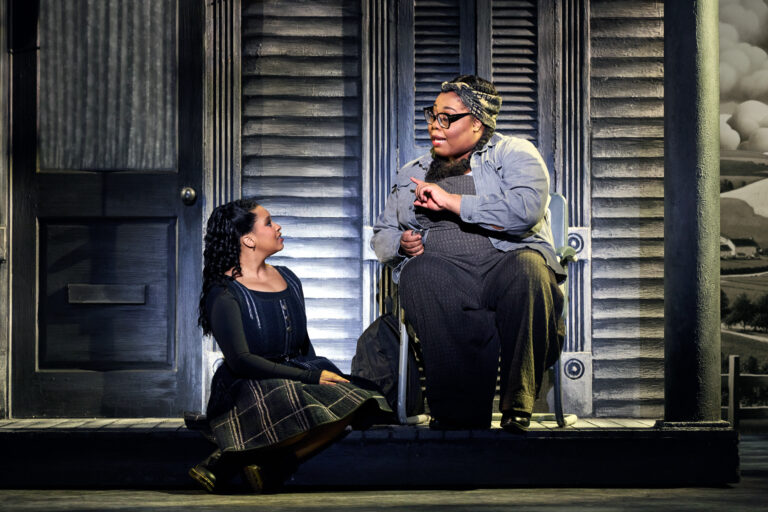 6. Kyla Jade as Aunt Em and Dana Cimone as Dorothy in the North American Tour of THE WIZ. Photo by Jeremy Daniel