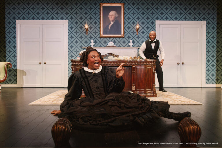 Tituss Burgess and Phillip James Brannon in OH, MARY! on Broadway_photo by Emilio Madrid_4286