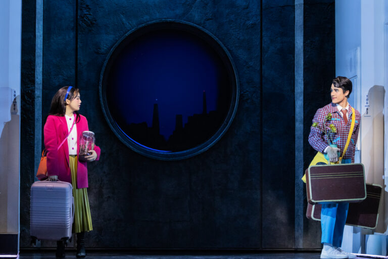 Helen J Shen, Darren Criss in the Original Broadway Production of MAYBE HAPPY ENDING. Photo by Matthew Murphy & Evan Zimmerman